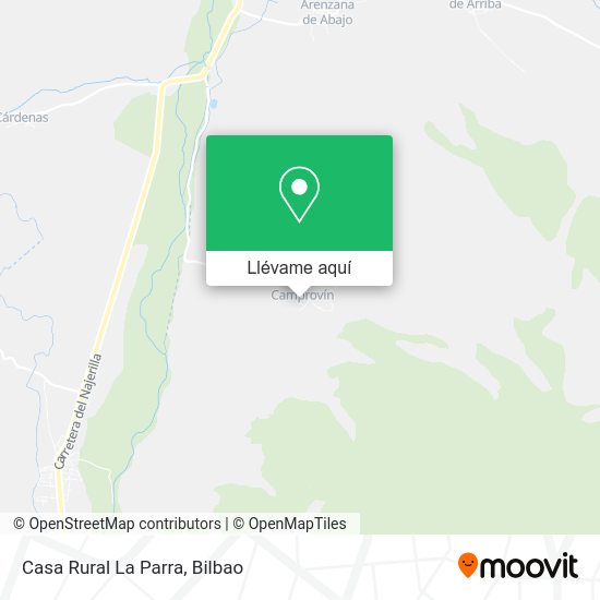 Mapa Casa Rural La Parra