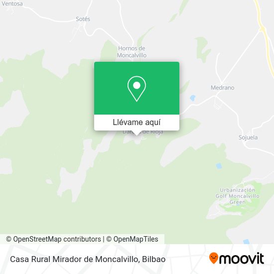 Mapa Casa Rural Mirador de Moncalvillo
