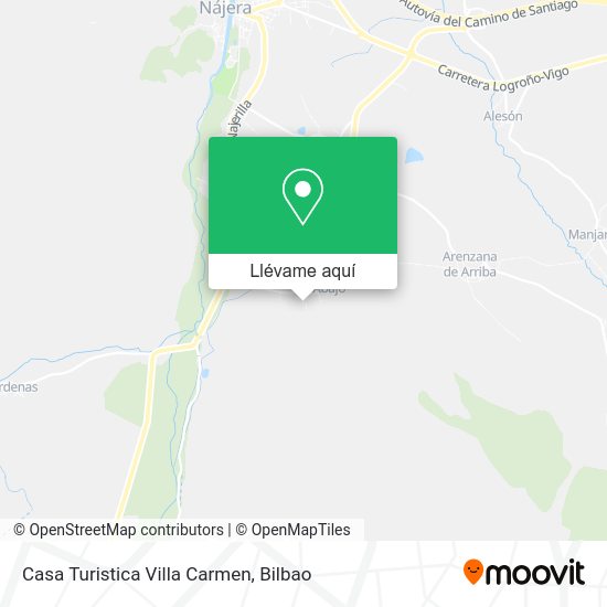 Mapa Casa Turistica Villa Carmen