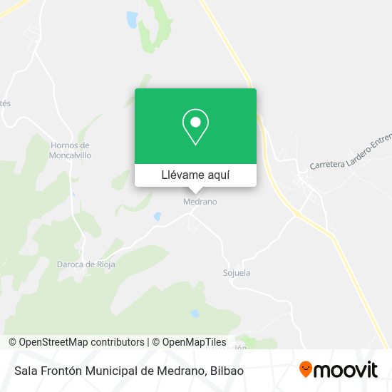Mapa Sala Frontón Municipal de Medrano