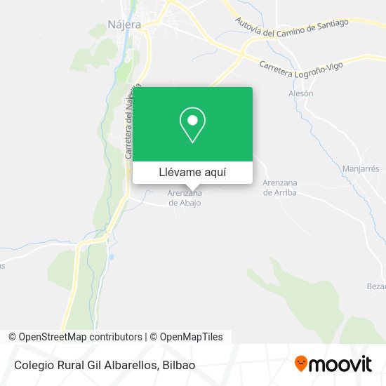 Mapa Colegio Rural Gil Albarellos
