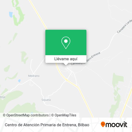 Mapa Centro de Atención Primaria de Entrena