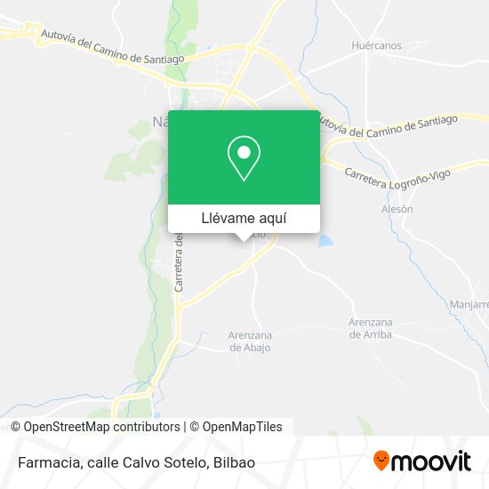 Mapa Farmacia, calle Calvo Sotelo