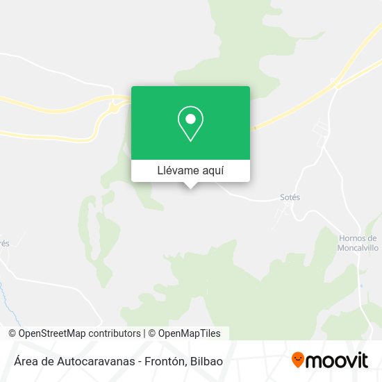 Mapa Área de Autocaravanas - Frontón