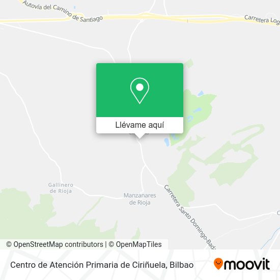 Mapa Centro de Atención Primaria de Ciriñuela