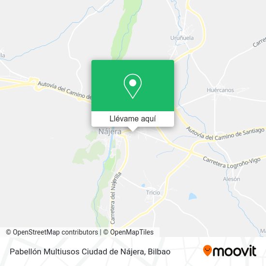 Mapa Pabellón Multiusos Ciudad de Nájera