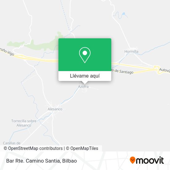 Mapa Bar Rte. Camino Santia