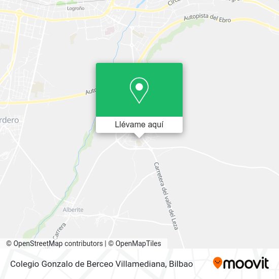 Mapa Colegio Gonzalo de Berceo Villamediana