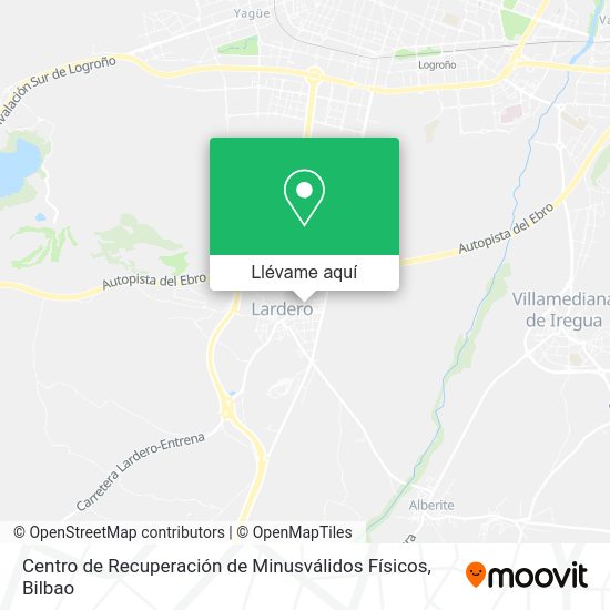 Mapa Centro de Recuperación de Minusválidos Físicos