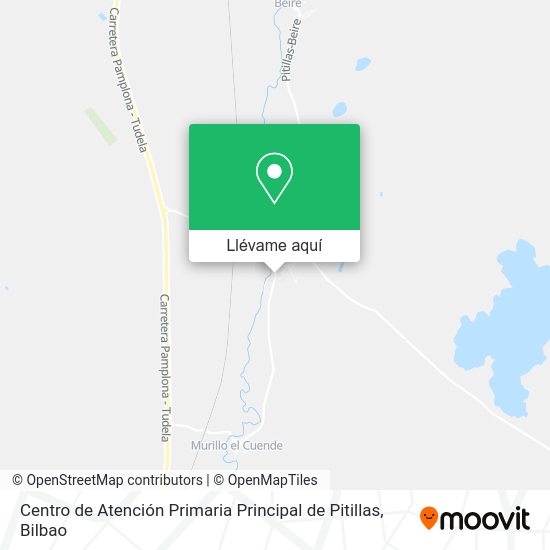 Mapa Centro de Atención Primaria Principal de Pitillas