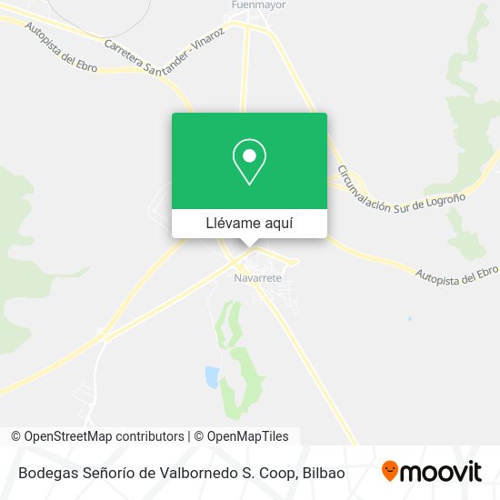 Mapa Bodegas Señorío de Valbornedo S. Coop