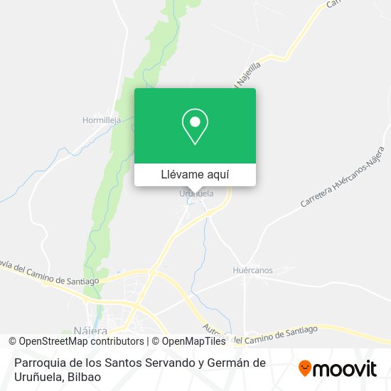 Mapa Parroquia de los Santos Servando y Germán de Uruñuela