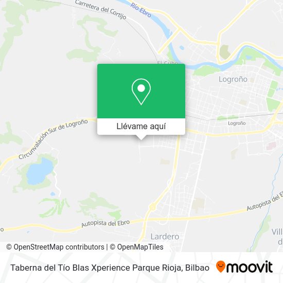 Mapa Taberna del Tío Blas Xperience Parque Rioja