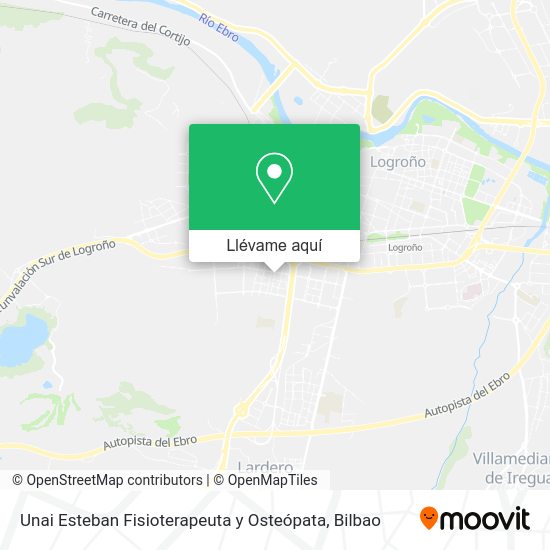 Mapa Unai Esteban Fisioterapeuta y Osteópata
