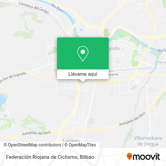 Mapa Federación Riojana de Ciclismo