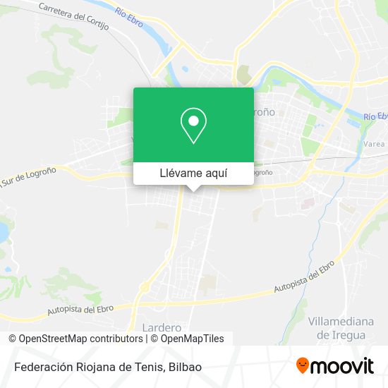 Mapa Federación Riojana de Tenis