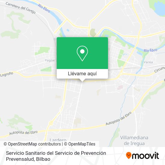 Mapa Servicio Sanitario del Servicio de Prevención Prevensalud