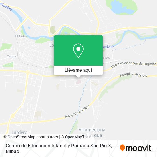Mapa Centro de Educación Infantil y Primaria San Pio X