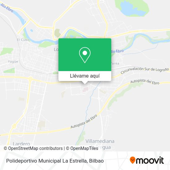 Mapa Polideportivo Municipal La Estrella