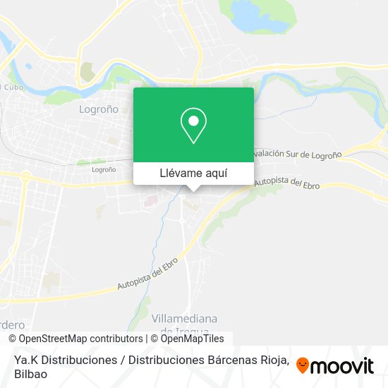 Mapa Ya.K Distribuciones / Distribuciones Bárcenas Rioja