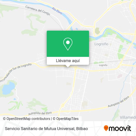Mapa Servicio Sanitario de Mutua Universal
