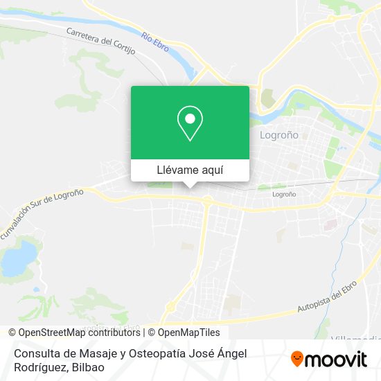 Mapa Consulta de Masaje y Osteopatía José Ángel Rodríguez