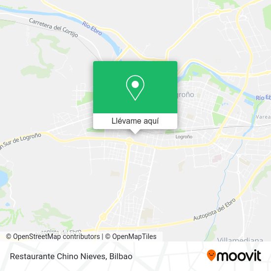 Mapa Restaurante Chino Nieves