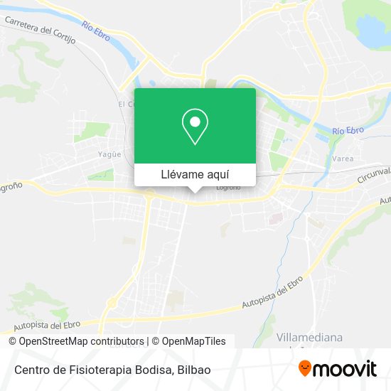Mapa Centro de Fisioterapia Bodisa