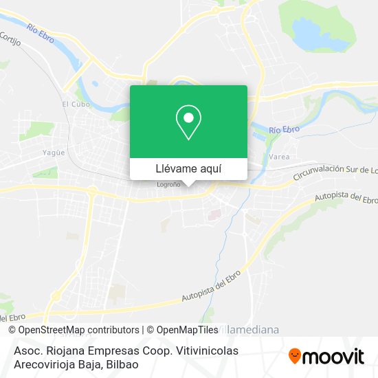 Mapa Asoc. Riojana Empresas Coop. Vitivinicolas Arecovirioja Baja