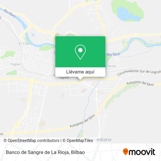 Mapa Banco de Sangre de La Rioja