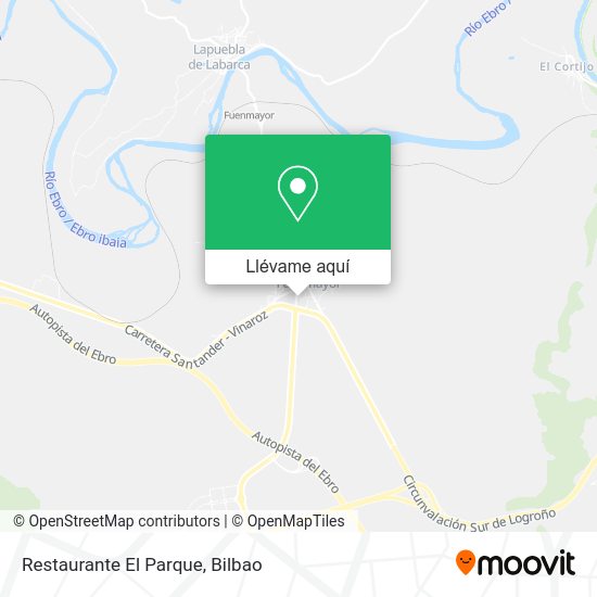 Mapa Restaurante El Parque