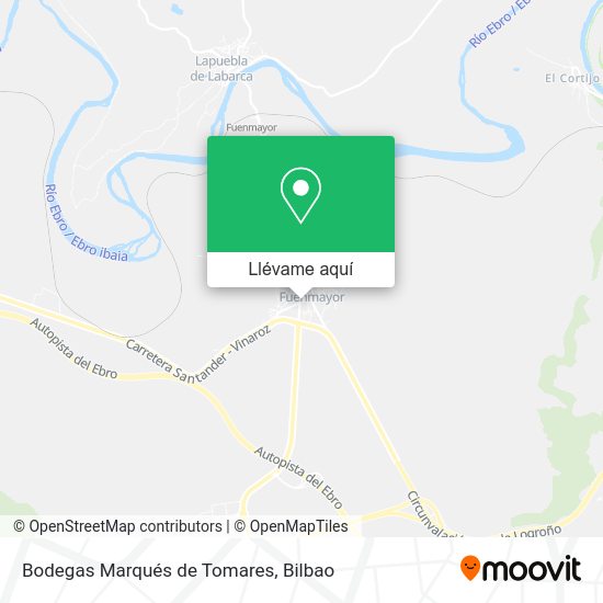 Mapa Bodegas Marqués de Tomares