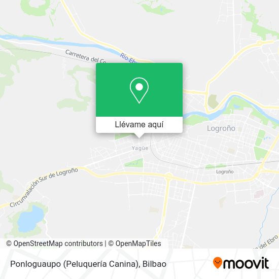 Mapa Ponloguaupo (Peluquería Canina)
