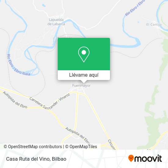 Mapa Casa Ruta del Vino