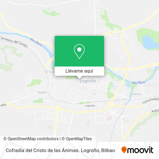 Mapa Cofradía del Cristo de las Ánimas. Logroño