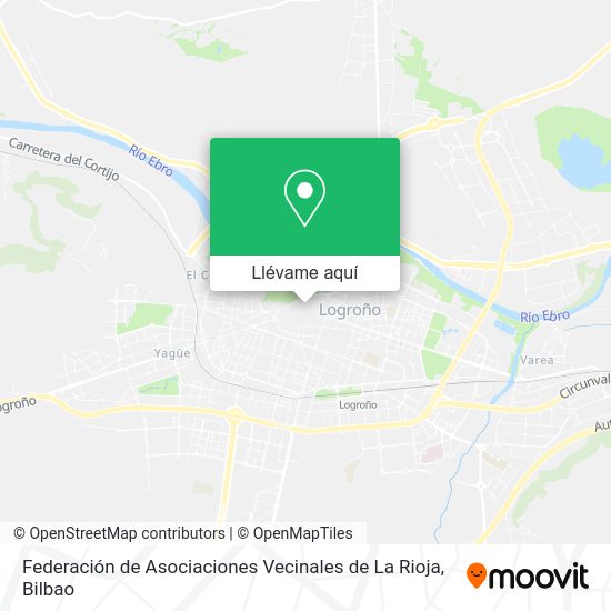 Mapa Federación de Asociaciones Vecinales de La Rioja