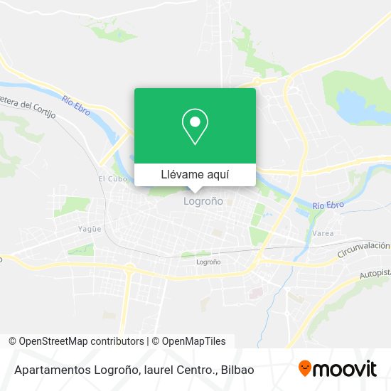 Mapa Apartamentos Logroño, laurel Centro.