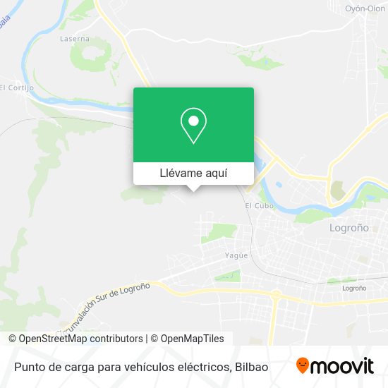 Mapa Punto de carga para vehículos eléctricos