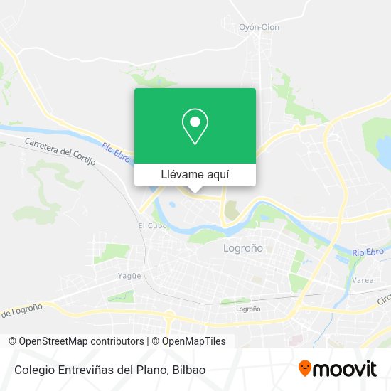 Mapa Colegio Entreviñas del Plano