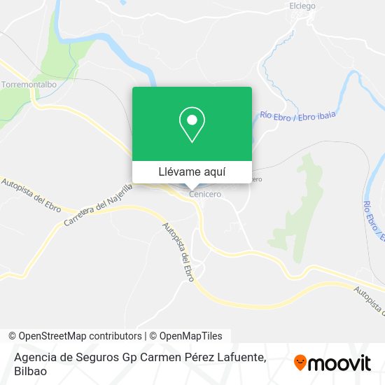 Mapa Agencia de Seguros Gp Carmen Pérez Lafuente
