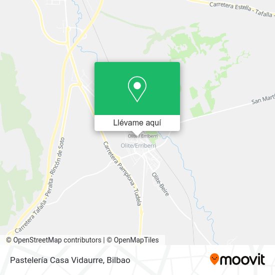 Mapa Pastelería Casa Vidaurre