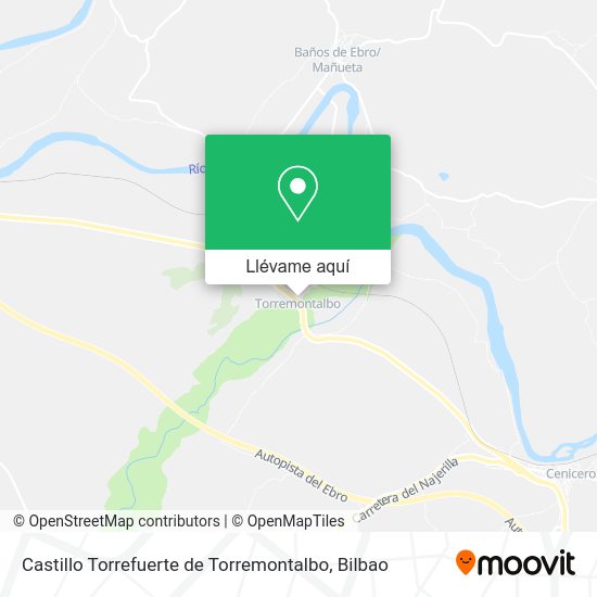 Mapa Castillo Torrefuerte de Torremontalbo
