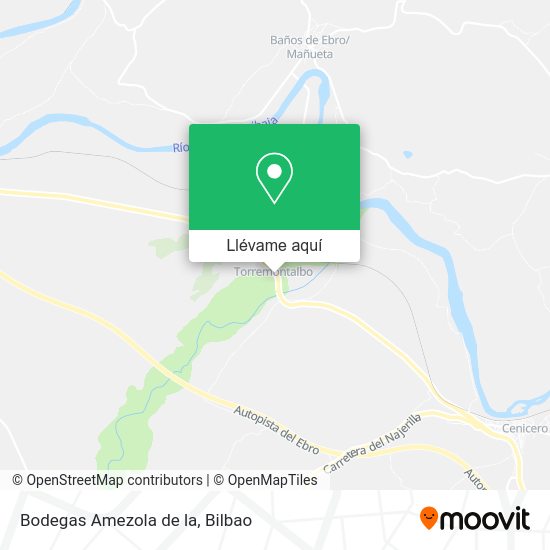 Mapa Bodegas Amezola de la