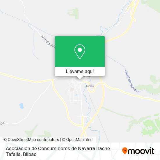 Mapa Asociación de Consumidores de Navarra Irache Tafalla