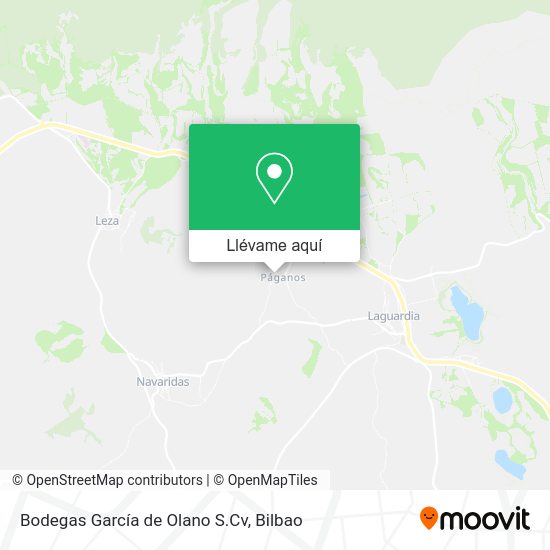 Mapa Bodegas García de Olano S.Cv