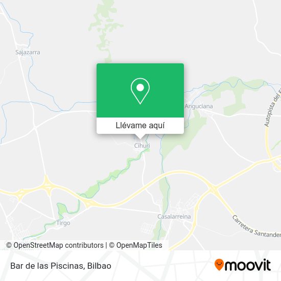Mapa Bar de las Piscinas