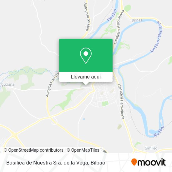 Mapa Basílica de Nuestra Sra. de la Vega