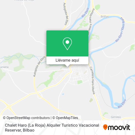 Mapa Chalet Haro (La Rioja) Alquiler Turístico Vacacional Reservar
