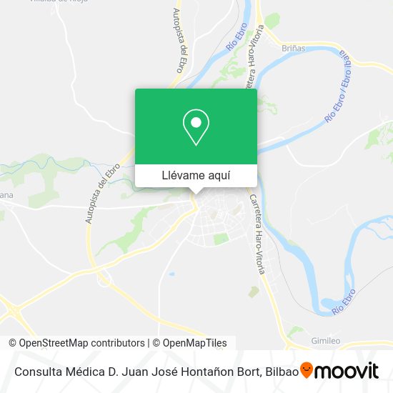Mapa Consulta Médica D. Juan José Hontañon Bort