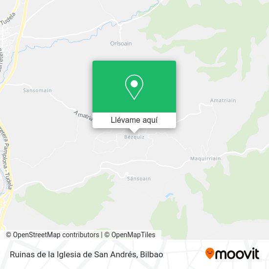 Mapa Ruinas de la Iglesia de San Andrés